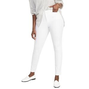 Essential Old Navy Pixie Pants 0 /24” High-Waisted Skinny Ankle White Dress pant